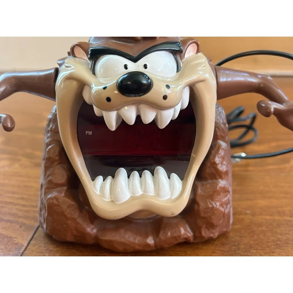 Vintage Westclox Looney Tunes Tasmanian Devil Taz Digital Alarm Clock 22401